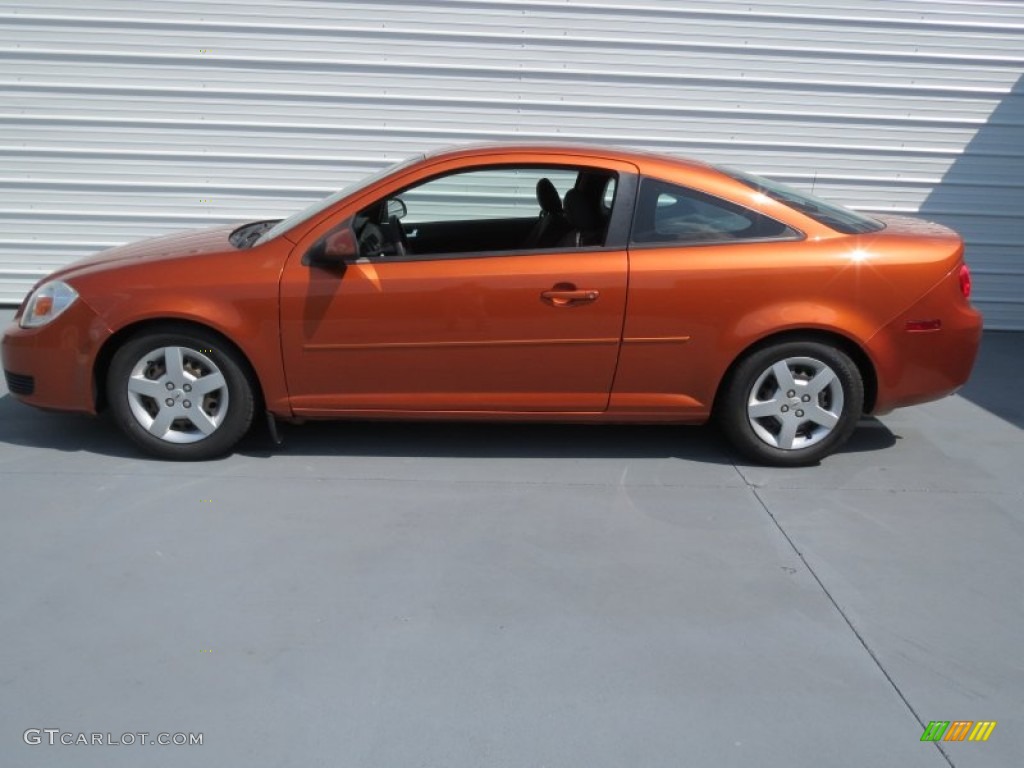 2007 Cobalt LT Coupe - Sunburst Orange Metallic / Gray photo #5