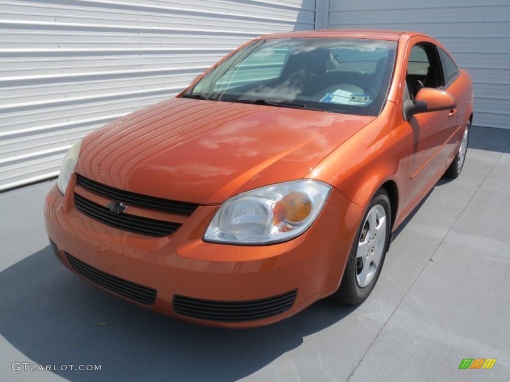 2007 Cobalt LT Coupe - Sunburst Orange Metallic / Gray photo #6
