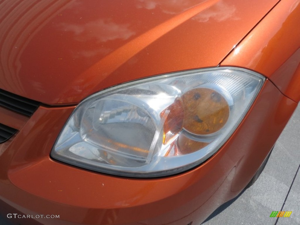 2007 Cobalt LT Coupe - Sunburst Orange Metallic / Gray photo #8