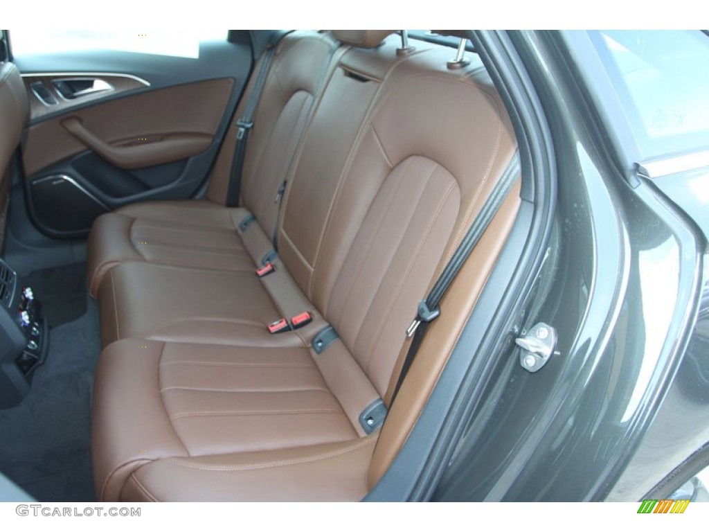 Nougat Brown Interior 2013 Audi A6 3.0T quattro Sedan Photo #69369436
