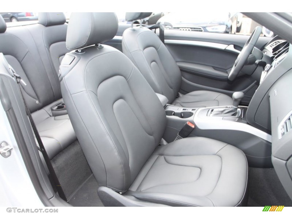 Black Interior 2013 Audi A5 2.0T quattro Cabriolet Photo #69370123