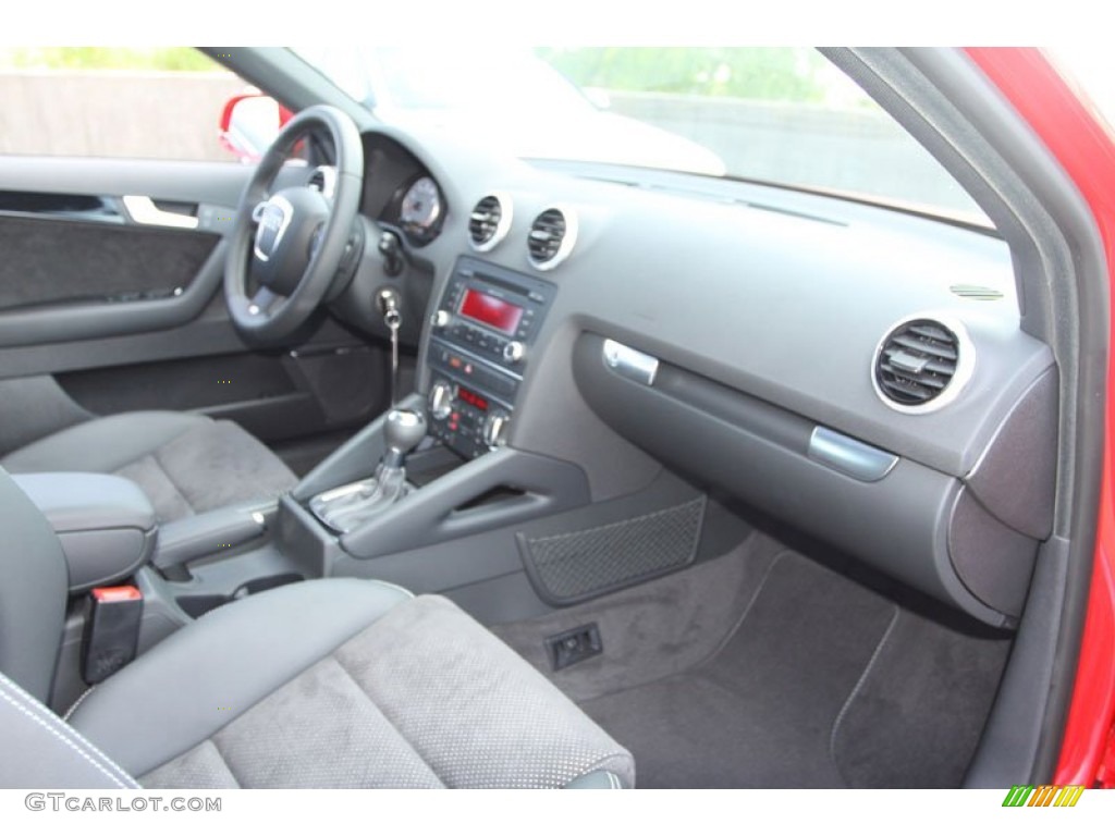 2013 Audi A3 2.0 TFSI Black Dashboard Photo #69370615