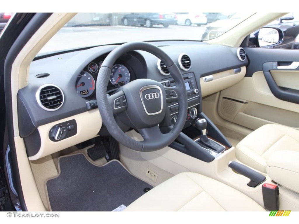 Luxor Beige Interior 2013 Audi A3 2.0 TFSI Photo #69370759
