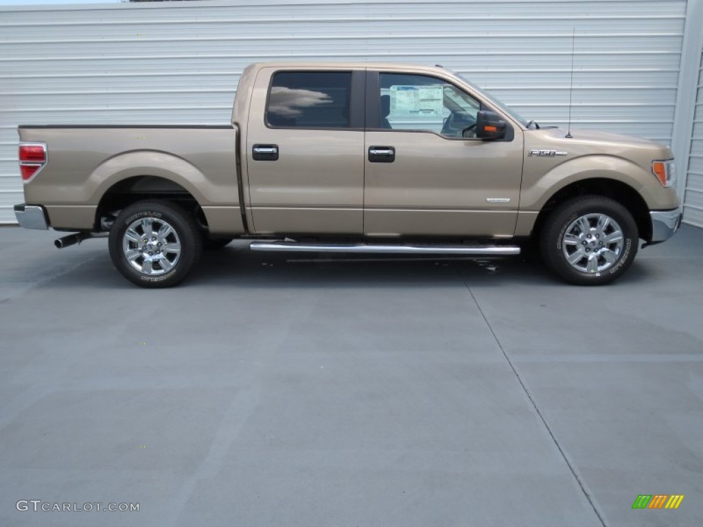 2012 F150 XLT SuperCrew - Pale Adobe Metallic / Pale Adobe photo #2