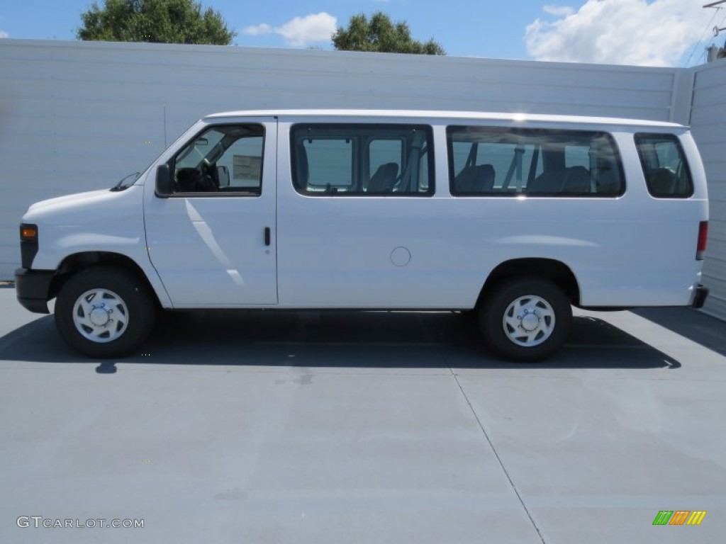 Oxford White 2012 Ford E Series Van E350 XL Extended Passenger Exterior Photo #69373519