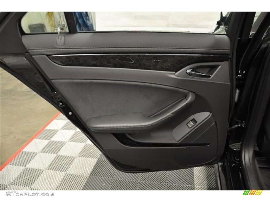 2012 Cadillac CTS -V Sedan Ebony/Ebony Door Panel Photo #69373801