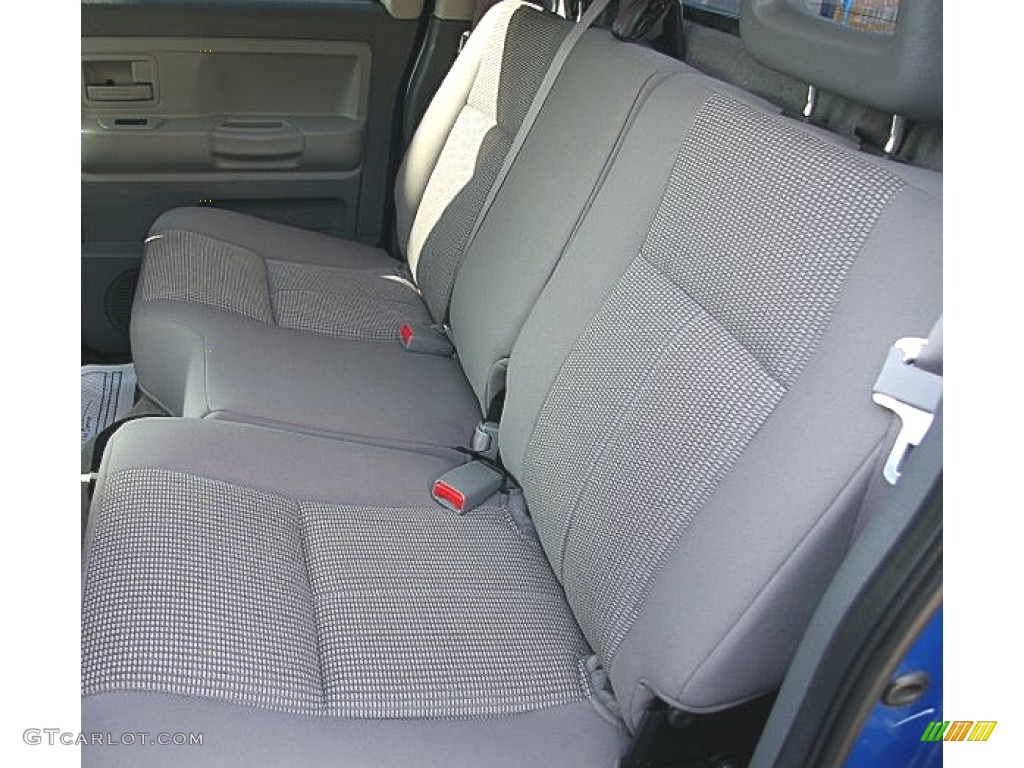2007 Dakota SLT Quad Cab 4x4 - Electric Blue Pearl / Medium Slate Gray photo #2