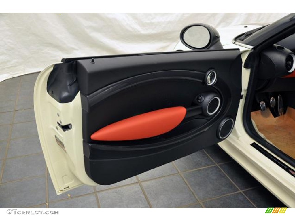2013 Cooper S Roadster - Pepper White / Championship Lounge Leather/Red Piping photo #12