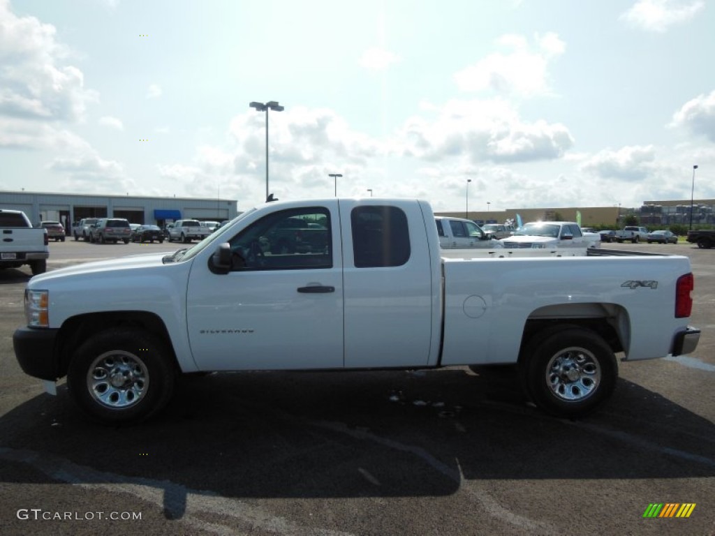 2009 Silverado 1500 Extended Cab 4x4 - Summit White / Dark Titanium photo #5