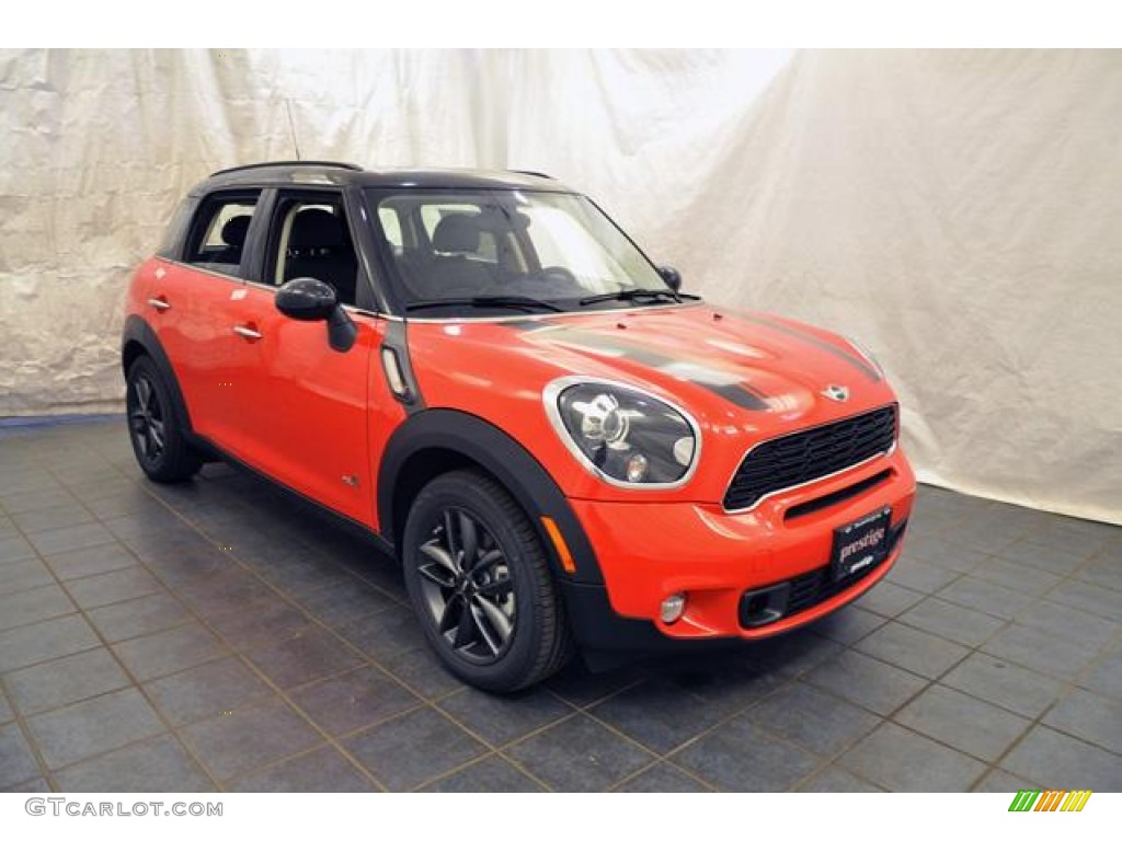 Pure Red 2012 Mini Cooper S Countryman All4 AWD Exterior Photo #69374917