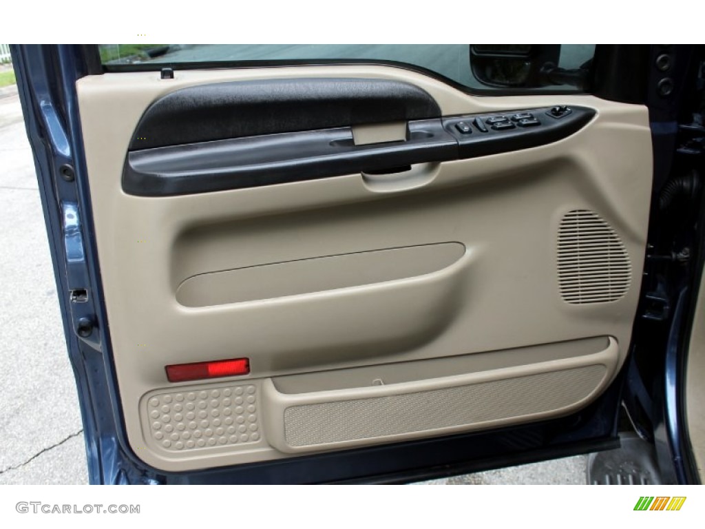 2005 Ford F250 Super Duty Lariat Crew Cab 4x4 Tan Door Panel Photo #69375358