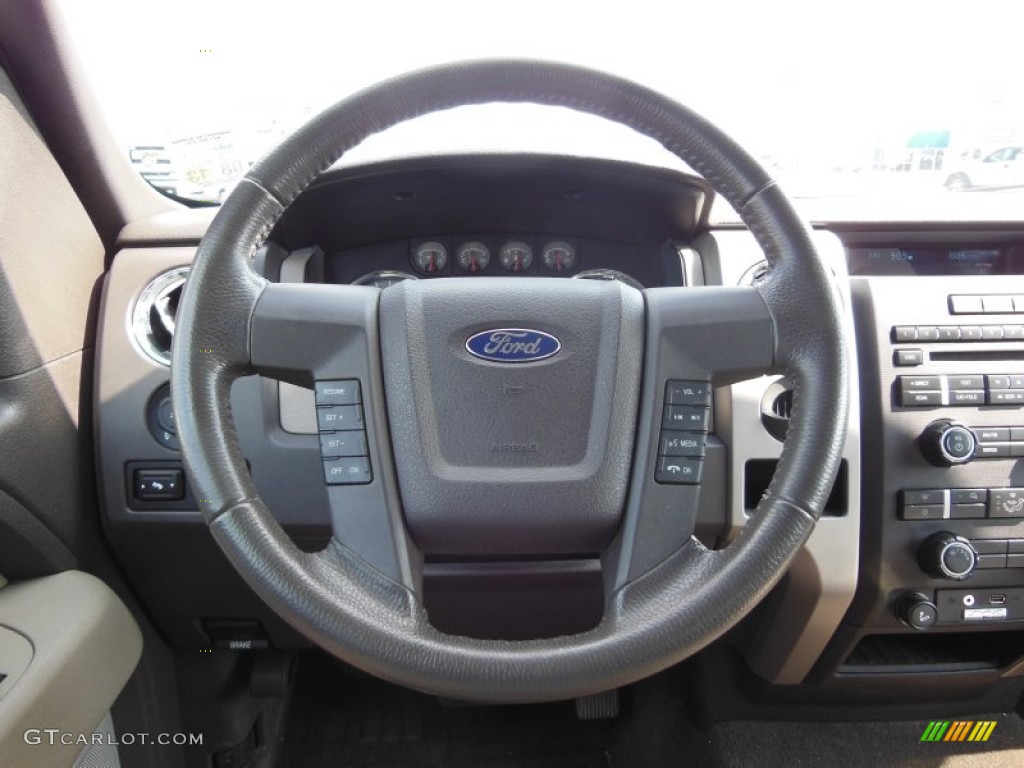 2010 F150 XLT SuperCab - Royal Red Metallic / Medium Stone photo #14