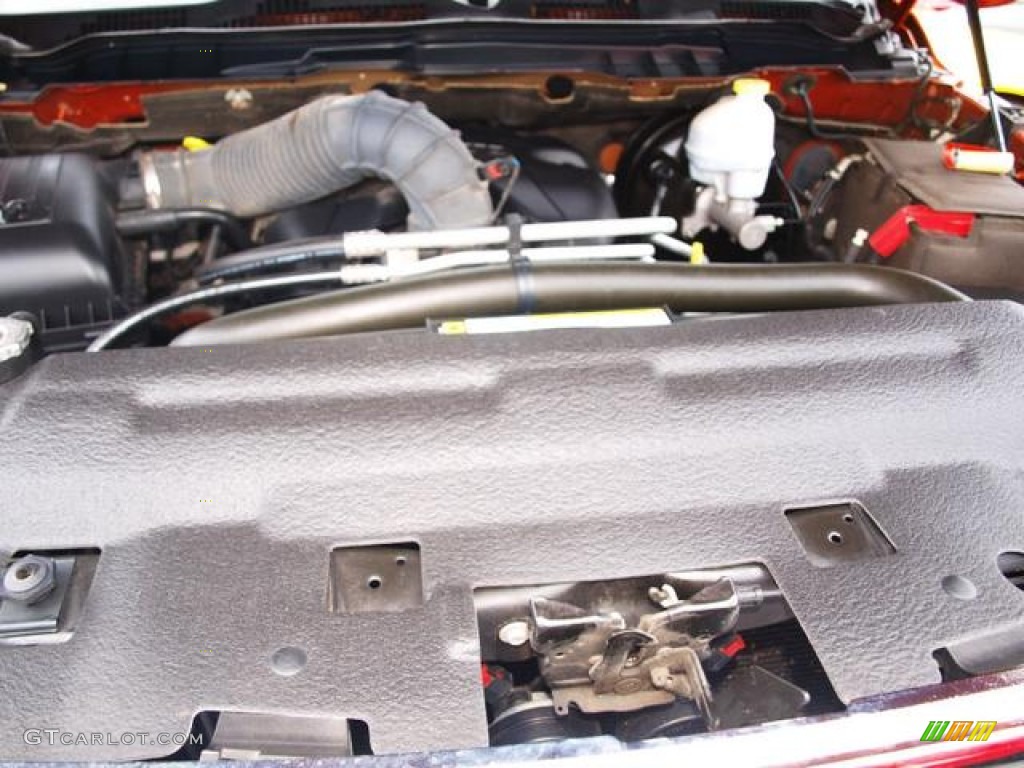 2010 Ram 1500 Big Horn Quad Cab 4x4 - Mango Tango Pearl / Dark Slate/Medium Graystone photo #7