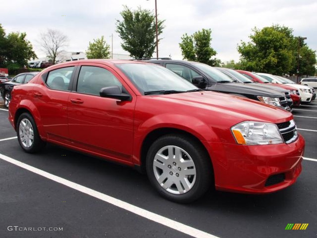 Redline 2-Coat Pearl 2013 Dodge Avenger SE Exterior Photo #69376123