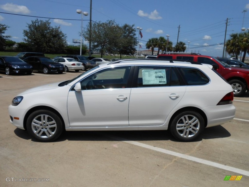 Candy White 2013 Volkswagen Jetta TDI SportWagen Exterior Photo #69377605