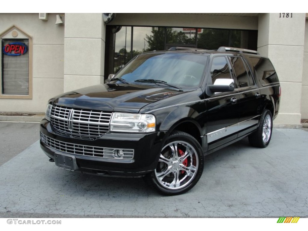 2008 Navigator L Elite - Black / Charcoal Black photo #2