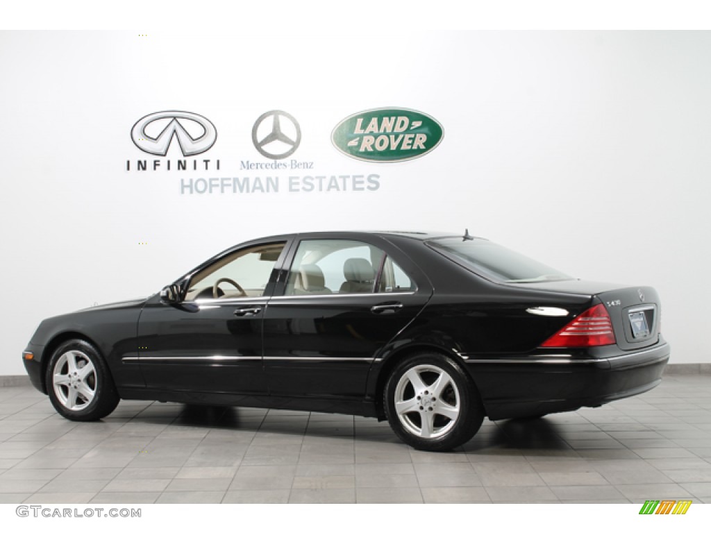 2004 S 430 Sedan - Black / Java photo #5