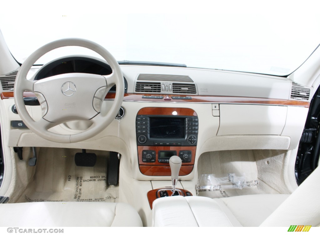 2004 S 430 Sedan - Black / Java photo #6