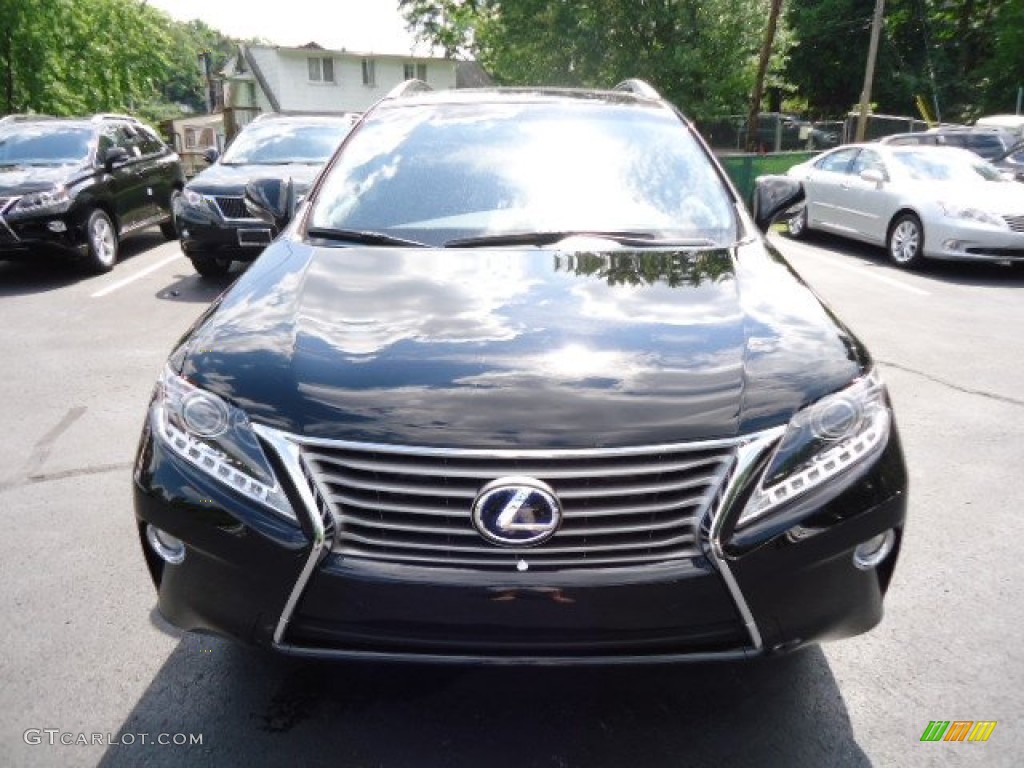 2013 RX 450h AWD - Obsidian Black / Black/Ebony Birds Eye Maple photo #7