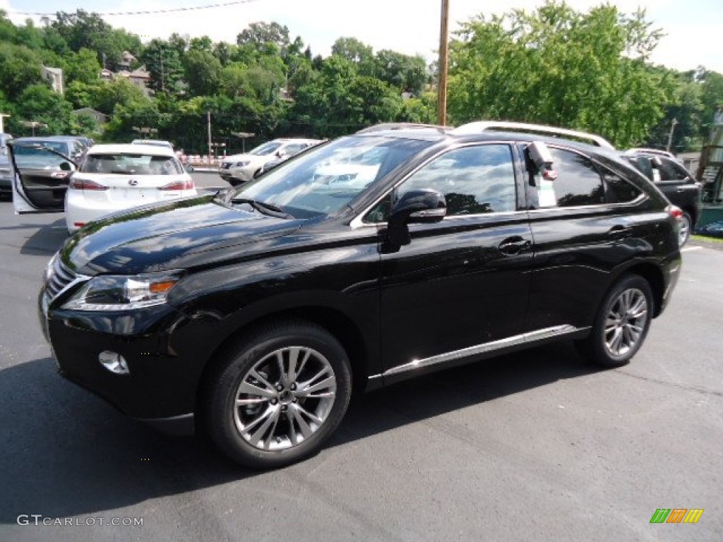 2013 RX 450h AWD - Obsidian Black / Black/Ebony Birds Eye Maple photo #8