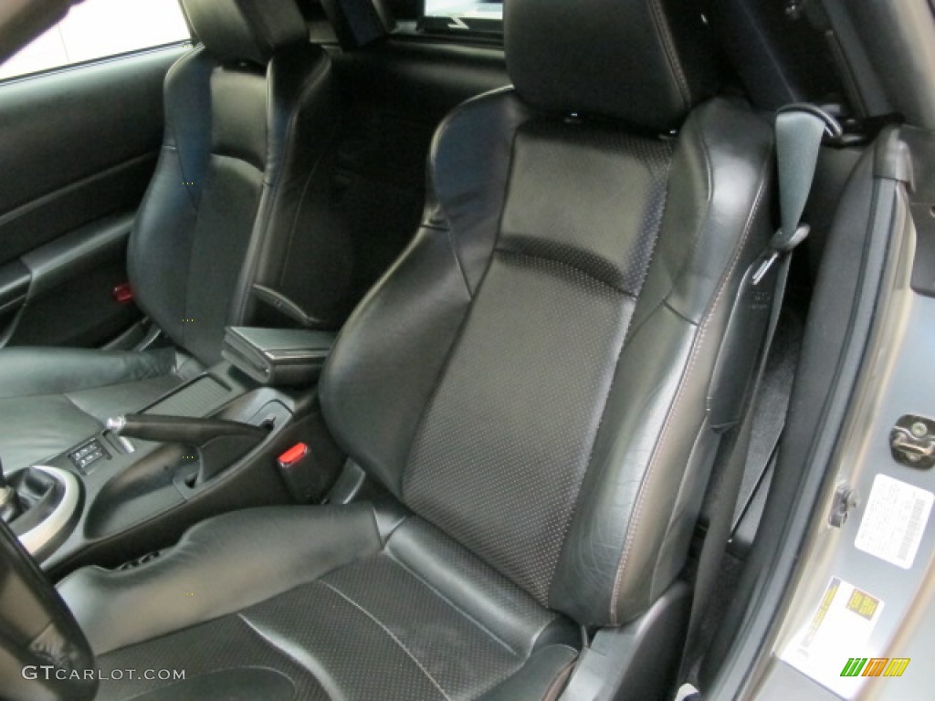 Charcoal Leather Interior 2006 Nissan 350Z Touring Roadster Photo #69385087