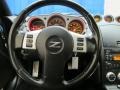 2006 Nissan 350Z Charcoal Leather Interior Steering Wheel Photo