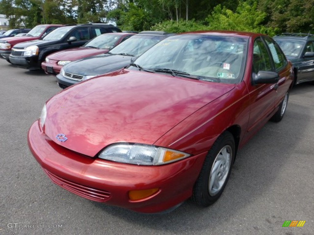 1999 Cavalier Sedan - Cayenne Red Metallic / Neutral photo #5