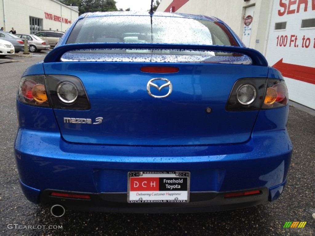 2005 MAZDA3 s Sedan - Winning Blue Mica / Black/Blue photo #7
