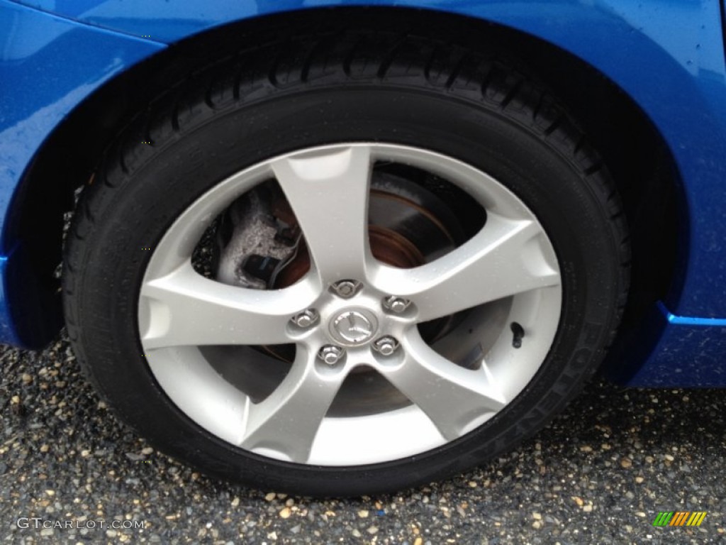 2005 MAZDA3 s Sedan - Winning Blue Mica / Black/Blue photo #9