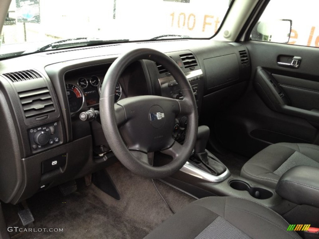 Ebony Interior 2010 Hummer H3 Standard H3 Model Photo #69386443