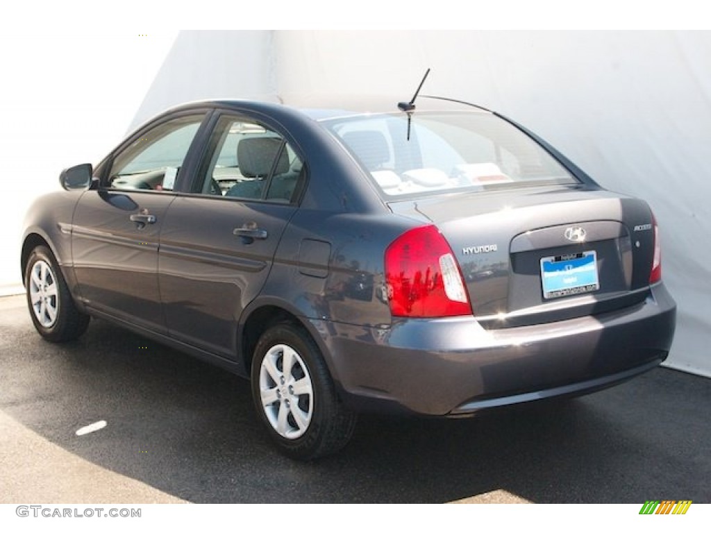 2011 Accent GLS 4 Door - Charcoal Gray / Gray photo #2