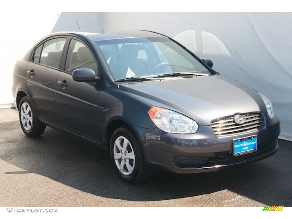 2011 Accent GLS 4 Door - Charcoal Gray / Gray photo #6