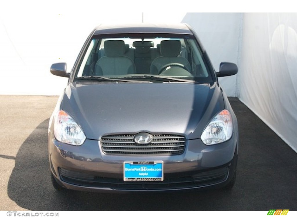 2011 Accent GLS 4 Door - Charcoal Gray / Gray photo #7