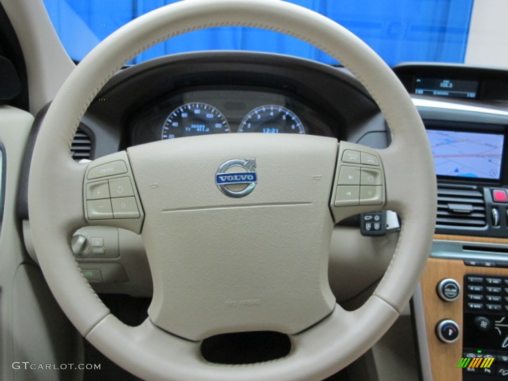 2010 Volvo XC60 3.2 AWD Sandstone Steering Wheel Photo #69387826