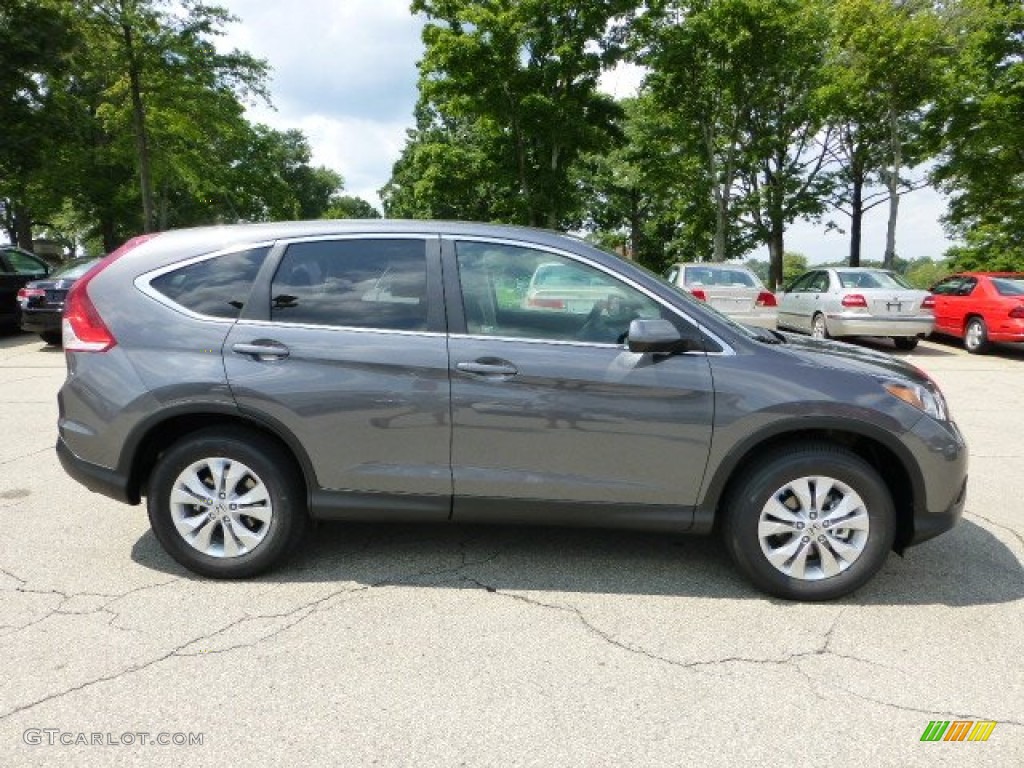 2012 CR-V EX 4WD - Polished Metal Metallic / Gray photo #5