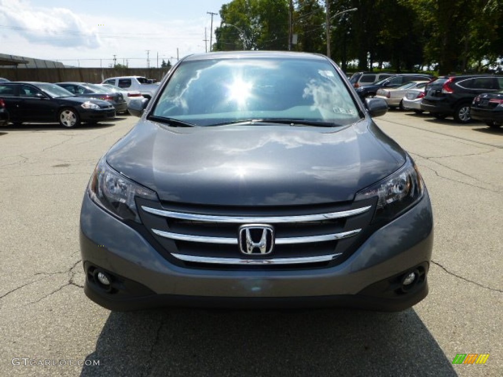 2012 CR-V EX 4WD - Polished Metal Metallic / Gray photo #7