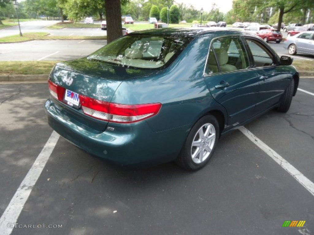 2003 Accord EX V6 Sedan - Noble Green Pearl / Ivory photo #7