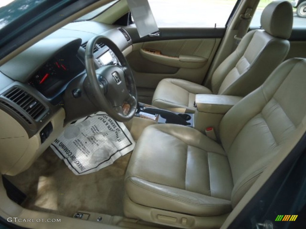 2003 Accord EX V6 Sedan - Noble Green Pearl / Ivory photo #9