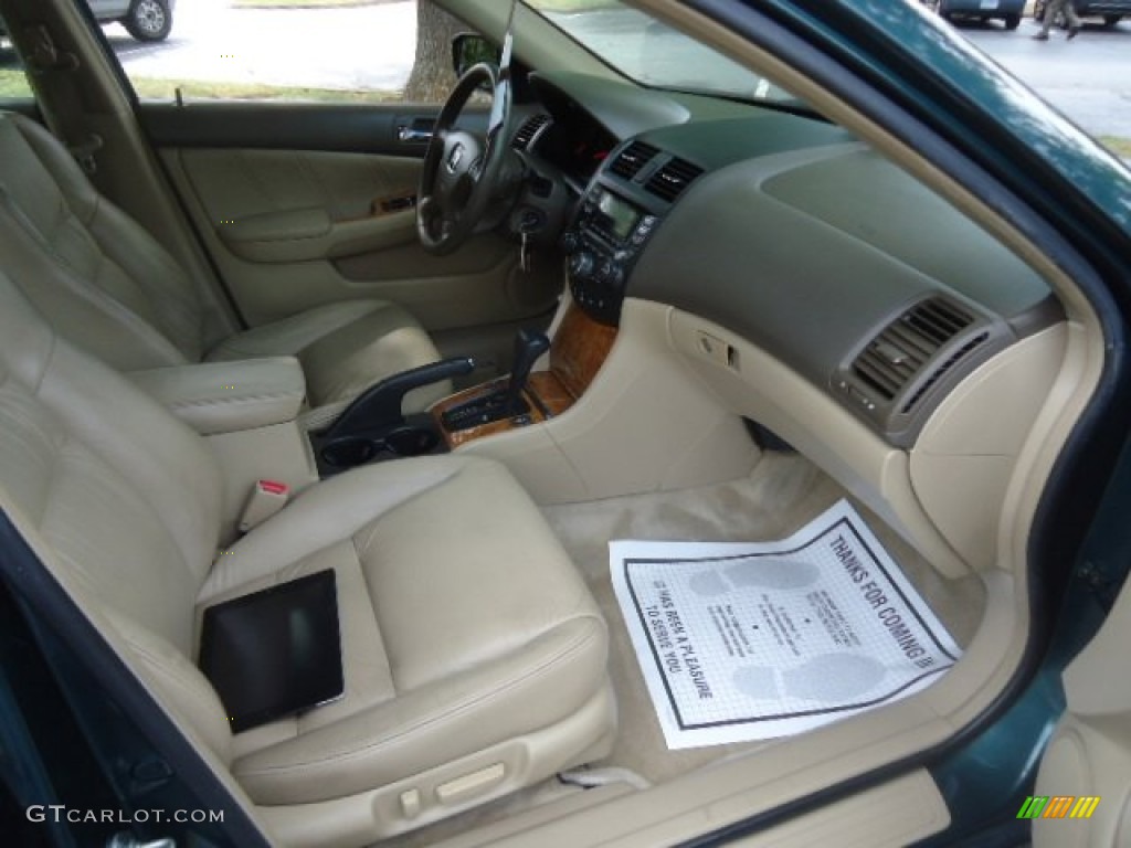 2003 Accord EX V6 Sedan - Noble Green Pearl / Ivory photo #13