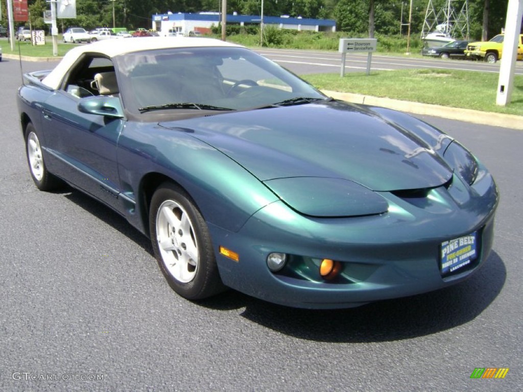 2000 Blue Green Chameleon Pontiac Firebird Convertible 69351011 2000 Firebird Convertible Blue Green Chameleon Taupe Photo 3