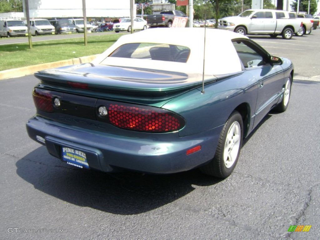 2000 Firebird Convertible - Blue-Green Chameleon / Taupe photo #10