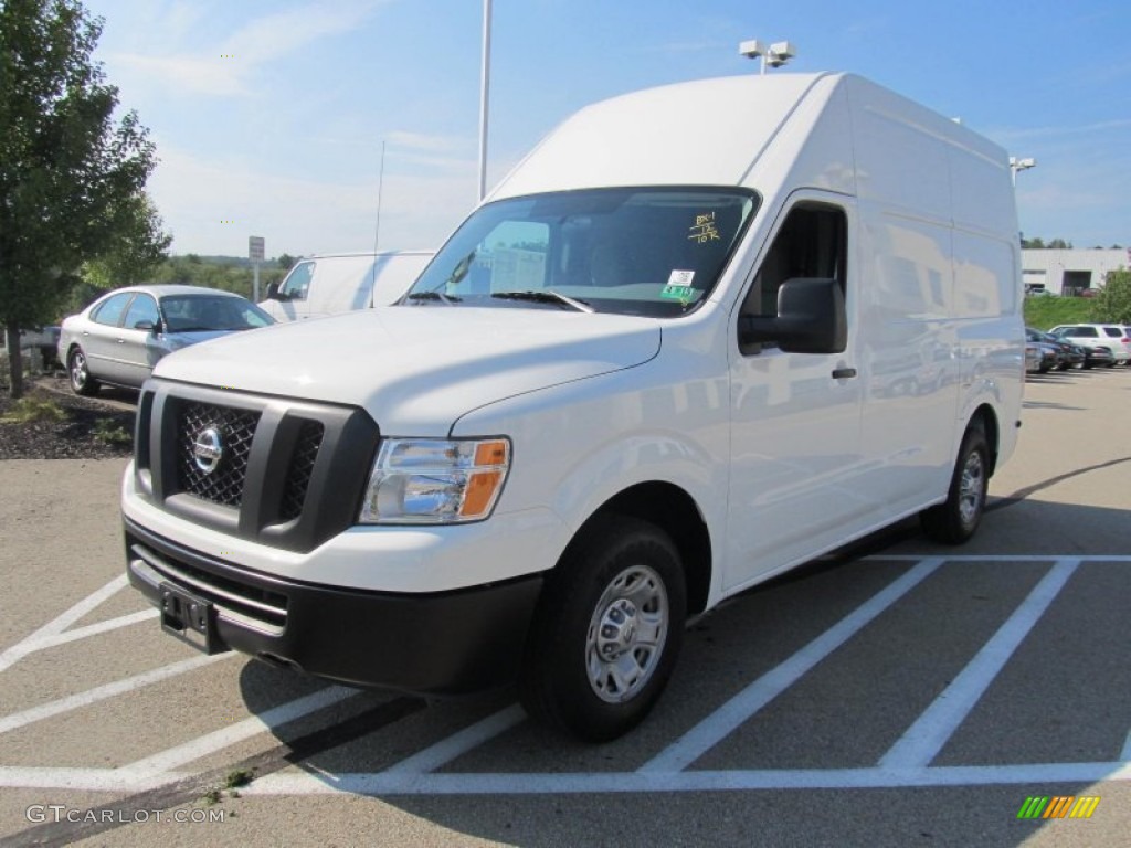Blizzard White 2012 Nissan NV 2500 HD S High Roof Exterior Photo #69390766
