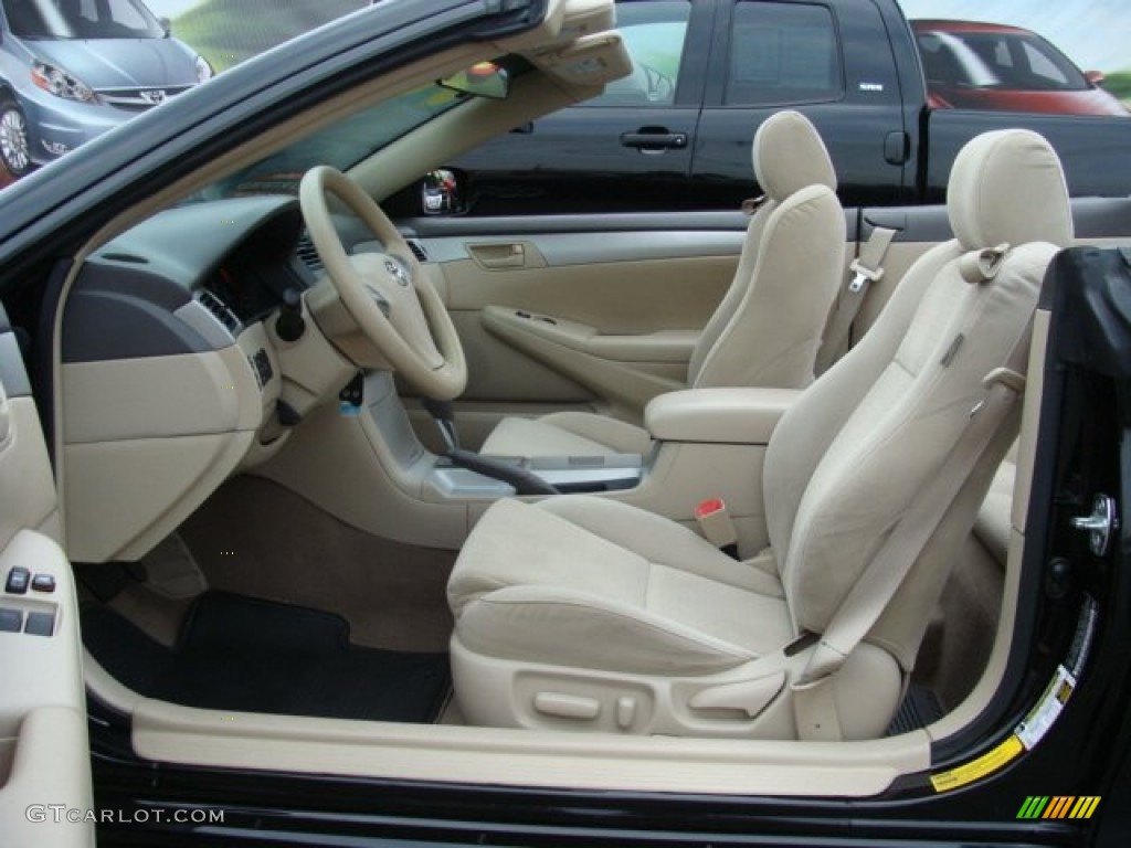 Ivory Interior 2008 Toyota Solara SE V6 Convertible Photo #69391282