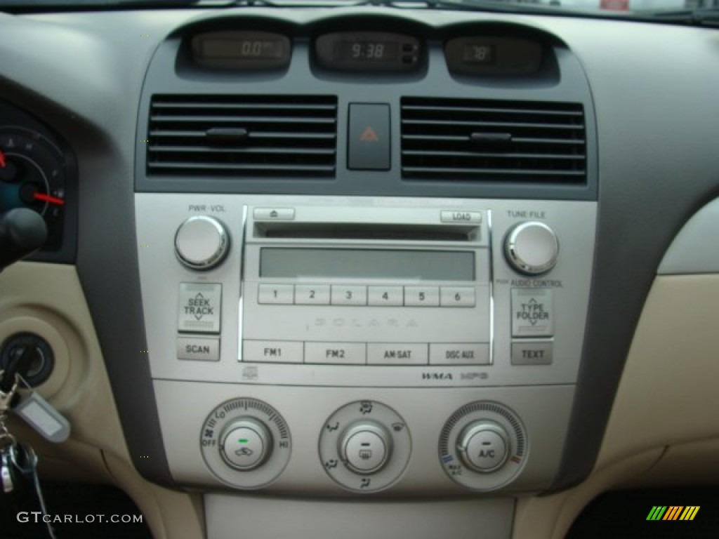 2008 Toyota Solara SE V6 Convertible Audio System Photo #69391315