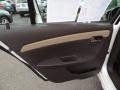 Cocoa/Cashmere 2010 Chevrolet Malibu LT Sedan Door Panel