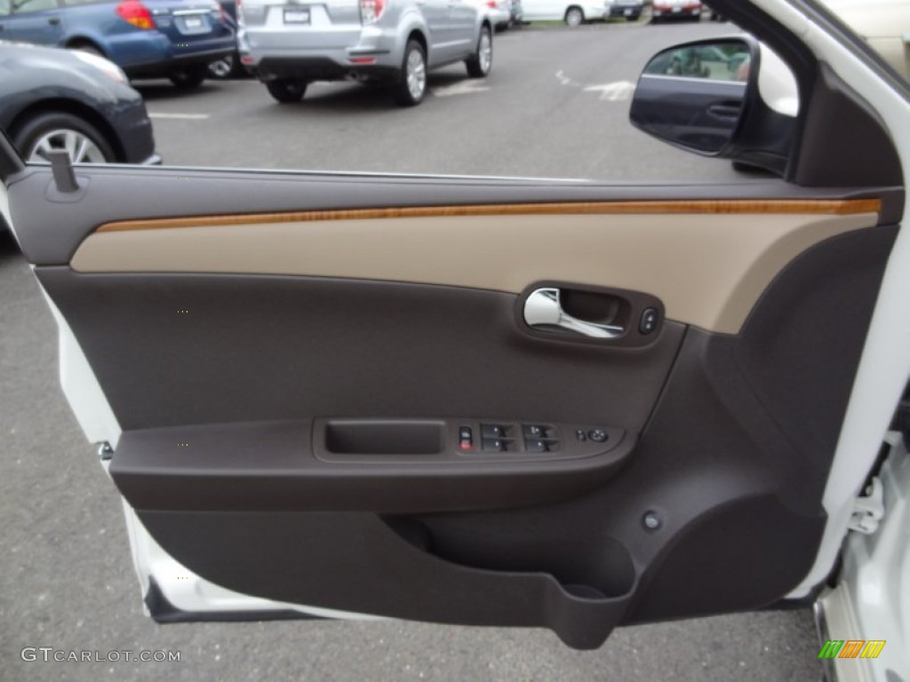2010 Chevrolet Malibu LT Sedan Cocoa/Cashmere Door Panel Photo #69393304