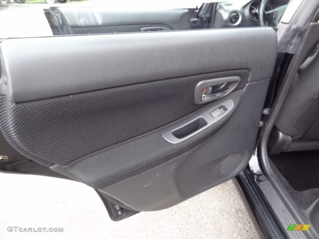 2005 Subaru Impreza WRX Wagon Black Door Panel Photo #69393646