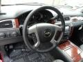 Ebony 2013 Chevrolet Suburban LTZ 4x4 Steering Wheel