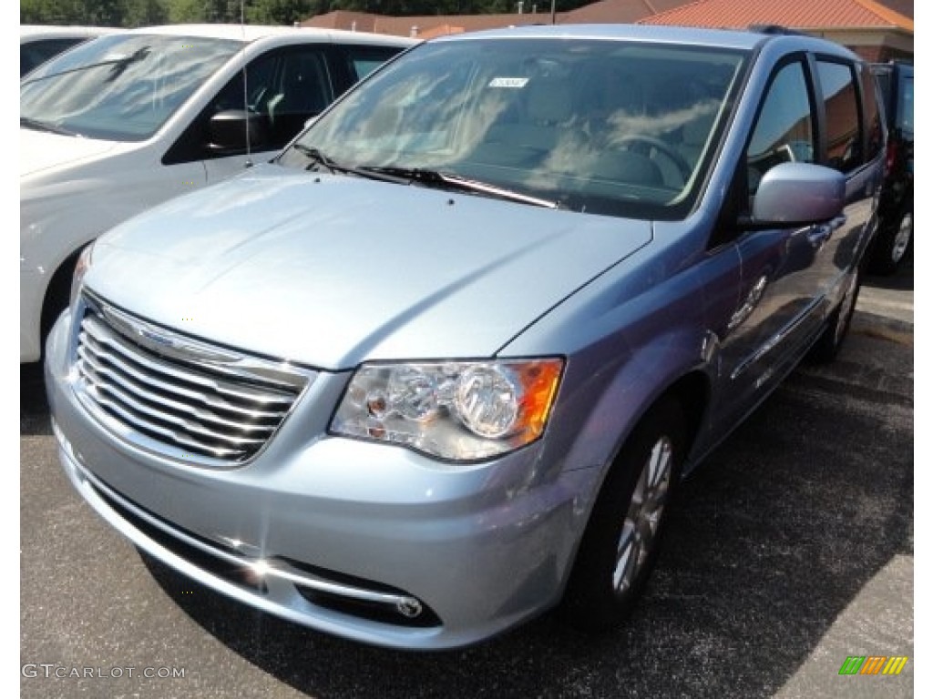 2013 Town & Country Touring - Crystal Blue Pearl / Dark Frost Beige/Medium Frost Beige photo #1