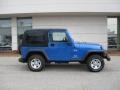 2003 Intense Blue Pearl Jeep Wrangler X 4x4  photo #6